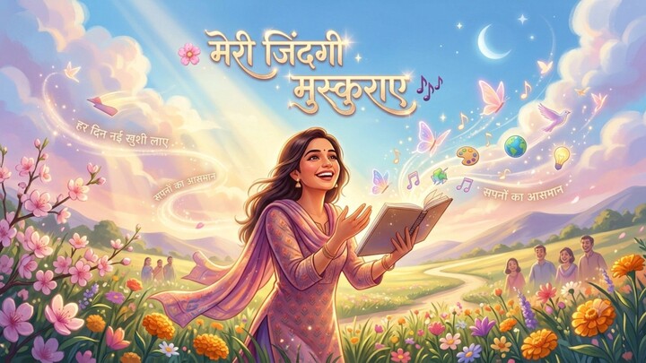 मेरी जिंदगी मुस्कुराए 🌸 | Meri Zindagi Muskuraye | Positivity & Feel Good Hindi Song