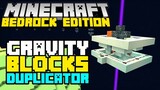 Minecraft Bedrock: EASY Gravity Block Duplicator | MCPE Windows10 Switch PS4 Xbox