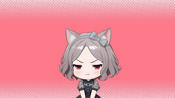 Tsundere cat looking around
