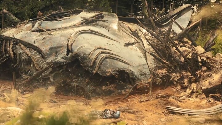 Spaceship makes an emergency landing on a primitive alien planet—and discovers this planet is utterl