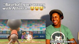 This Didn't Go As Planned...LOL | Going Pro In Every Wii Sports Sport - Baseball | (Skylight Reacts)