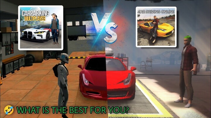 car parking multiplayer vs car driving online & funny 🤣 moments