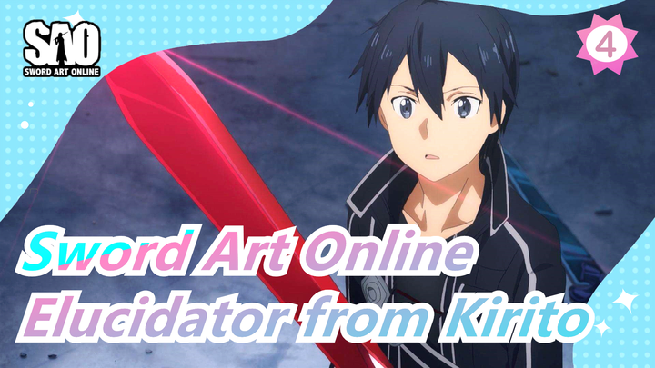 Sword Art Online|[Handmade]Elucidator from Kirito|Handsome and unbeatable| Easy to learn_4