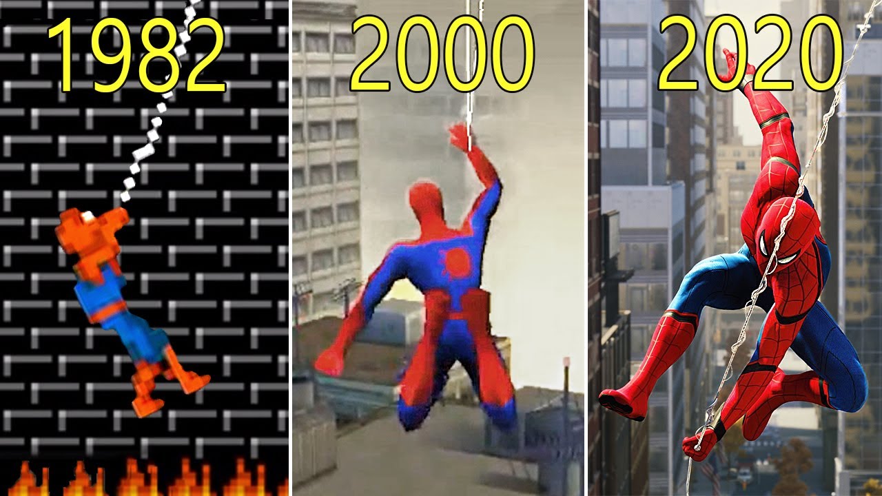 Evolution of Web Swinging in Spider-Man Games 1982-2020 - Bilibili