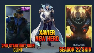 Clint 2nd Starlight Skin January 2022 | New Hero Xavier Update | Free Skin | MLBB