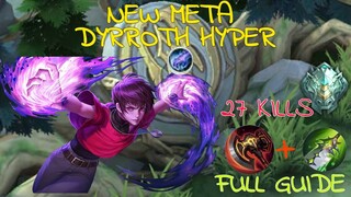 Dyrroth Hyper With Flame Retribution| New Item War Axe| #mobilelegends #mlbbcreatorcamp #fixed_622en