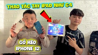 FreeFire | Thần Đồng Mang IPad Bắn HeadShot Ngang Ngửa C4 Qua Nhà Gỡ Kèo IPhone 12 Cho Đệ Tử