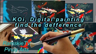 Colorful fish painting | in the Pond | Digital painting | Pinoy Arts