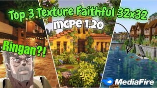 SMOOTH🤩‼️ TEXTURE PACK FAITHFULL 32X32 MCPE 1.20 TERBARU NO LAG || MEDIAFIRE!!