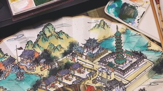 [Handmade] เมื่อนำประติมากรรมของจีนมาวาดลงบนพัด ไปชมความสวยงามกัน