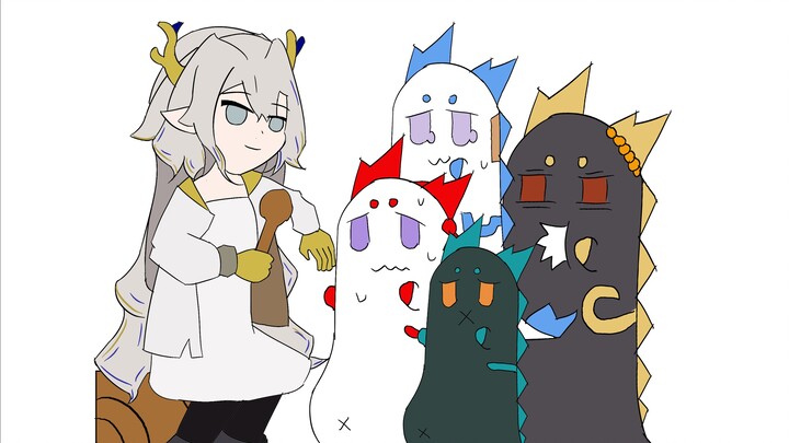 [ Arknights ] Fuck the dragon Bubble's belly♥