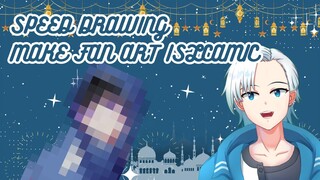 [ SPEED DRAWING ] MAKE MAKOTOSHI FANART WITH SEMI HIJAB - SPECIAL RAMADHAN