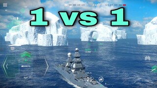 Modern Warships: 1 vs. 1 gameplay.