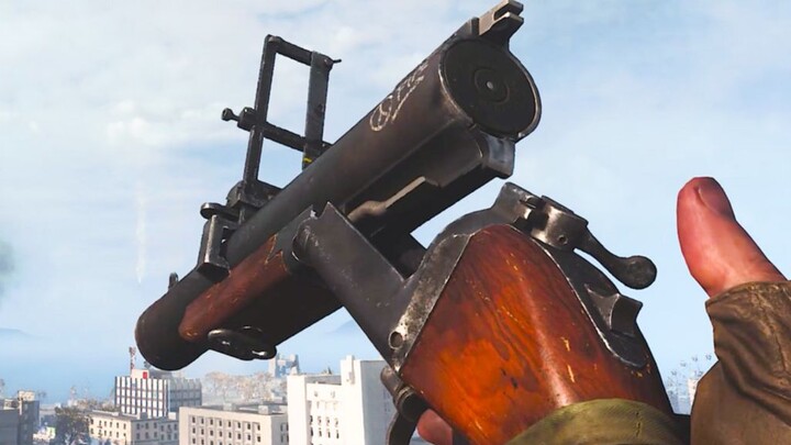 Getting hit by this thing turns people into a spray of blood! The M79, a high-powered grenade launch
