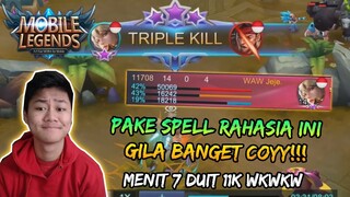 INI RAHASIA GW KASIH TAU KE KALIAN!! KIMMY PAKE SPELL INI MENIT 7 LEVEL 15 GILA! AUTO WIN DI RANK