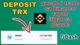 How to deposit trx and earn | Binance To GCASH | Tagalog