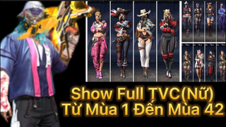[FREE FIRE] Show Full Thẻ Vô Cực ( Nam + Nữ) Từ Mùa 1 Đến Mùa 42