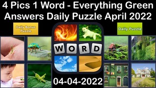 4 Pics 1 Word - Everything Green - 04 April 2022 - Answer Daily Puzzle + Bonus Puzzle