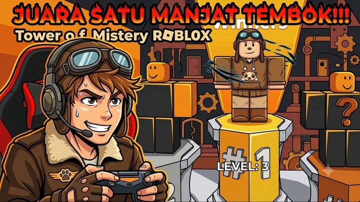 JUARA SATU MANJAT TEMBOK!!! - Roblox Tower of Misery