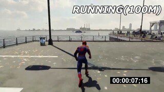 How Fast Can Peter Parker Run And Swing ??? Spider-Man PS4