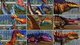 ALL HYBRID PTEROSAUR & ALL HYBRID AMPHIBIAN. All Max Level & All Evolution | Jurassic World The Game