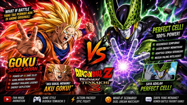 GOKU SUPER SAIYAN 3 VS PERFECT CELL!