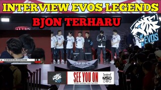 INTERVIEW PANAS🔥 EVOS LEGENDS, ZEYS SAMPE NANGIS - Mobile Legend