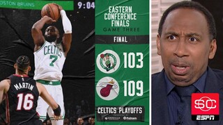 Stephen A. "Disappointed" Celtics waste Jaylen Brown’s big night with 109-103 loss to Heat in Game 3