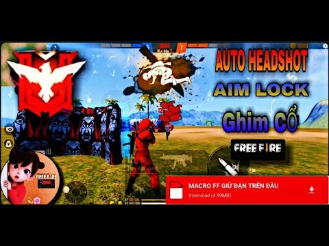 MACRO FF GIỮ ĐẠN TRÊN ĐẦU FILE OB29 AUTO HEASHOT|| GHIM CỔ, NO BAN