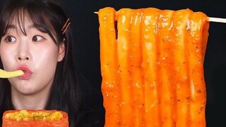 [SULGI] Bữa trưa nguyên miếng thịt bọc phô mai, mì siêu dài và bánh gạo mukbang Hàn Quốc