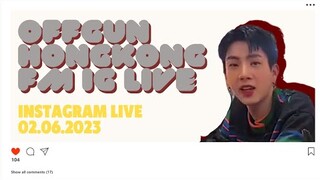 [Instagram Live | 02.06.2023] OffGun Fan Meeting in Hongkong 2023