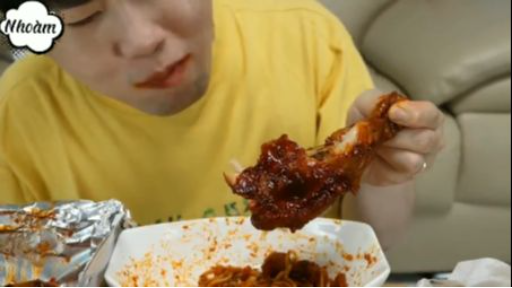 Mì Ý và gà chiên sốt BBQ phần 7 #mukbang