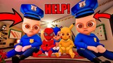 NEW Spider-Man, Sonic, Pikachu Baby In POLICE! | Funny Moments in Baby In Yellow