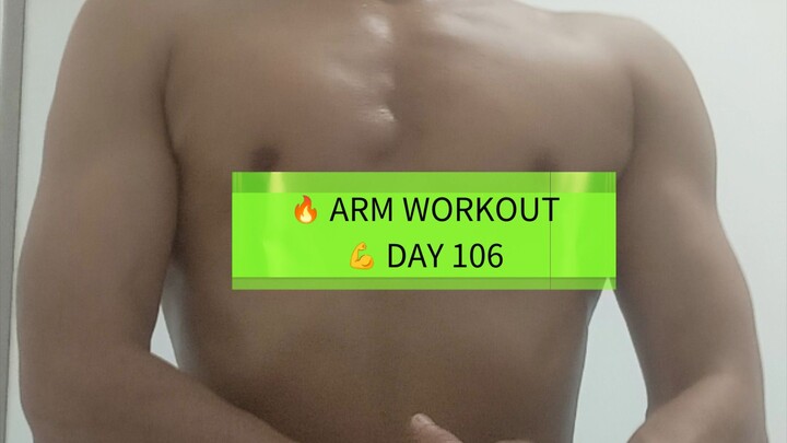 Day 106 💪 Biceps & Triceps Workout | Home Workout 🔥第106天 💪 二头肌 & 三头肌训练 | 居家健身 🔥 Rise With Mohit