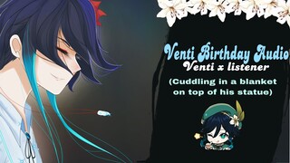 Cuddling On The Statue With Venti on His birthday (asmr/audio rp/binaural)