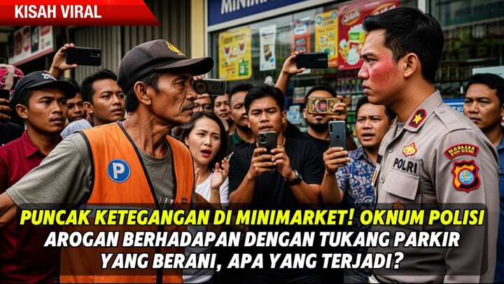 Arogansi Oknum Polisi Dibentak Habis-Habisan oleh Tukang Parkir di Minimarket