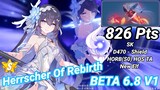 Seele: Herrscher of Rebirth DPS | SK (D470 - Shield) 826 Pts - S.0 HORB HOS TA - Honkai 6.8 BETA V1