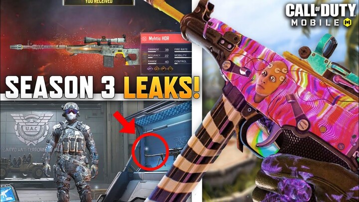 *NEW* Season 3 Leaks! 3 New Weapons + New Mythic HDR + BR Changes & more! CODM Season 3 Test Server