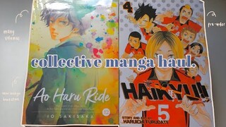 collective january manga haul and unboxing + local bookstore reviews 💸🌱