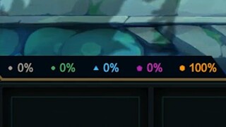 When all five-fee cards have three stars and the probability is 100%, what will appear when the stor
