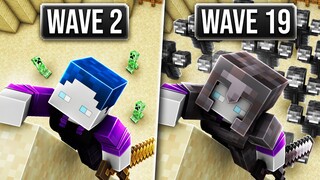 WIE VIELE MONSTER WAVES KANN ICH SCHAFFEN? (NEUES 1v1v1v1 BATTLE)