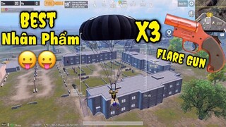 PUBG Mobile _ SOLO Squads - Ăn 3 Quả Flare Gun Cũng Không Thể Bằng Nhân Phẩm Ở Video Này 😂