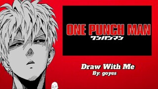 Cyborg tampan dari One Punch Man | Speed drawing Genos