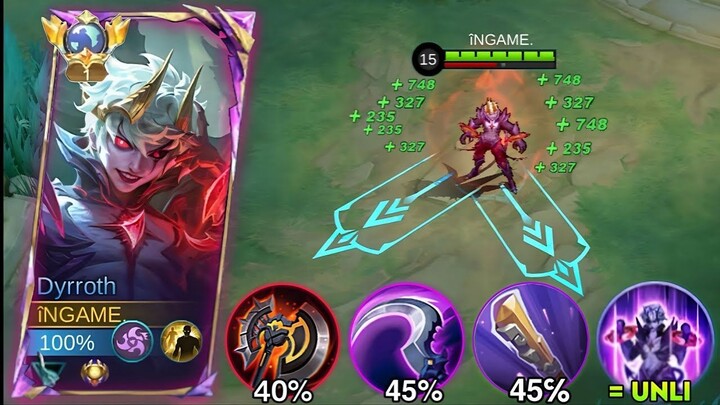 NEW OP DYRROTH GUIDE FOR UNLI SKILL TRICKS THAT YOU MUST KNOW! - MLBB