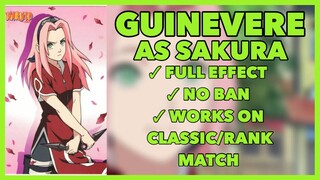 GUINEVERE AS SAKURA SKIN SCRIPT CUSTOMIZE NARUTO - NO BAN | MOBILE LEGENDS
