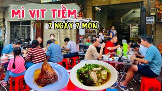 Quá sốc với cái đùi vịt to tổ bố MÌ VỊT TIỀM Chị Trang bán 7 ngày 7 món I HiepVlog # 39