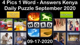 4 Pics 1 Word - Kenya - 17 September 2020 - Daily Puzzle + Daily Bonus Puzzle - Answer - Walkthrough