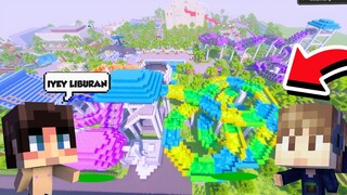 KITA LIBURAN KE TAMAN BERMAIN AIR PALING ASIK DI MINECRAFT!!!