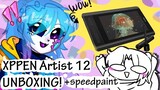 XP PEN Artist 12 Unboxing + SpeedPaint! [My first screen display tablet-] Watch me talk nonsense