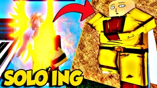 Solo'ing SAITAMA Using the TRUE POWER of PHOENIX! in One Punch Man Destiny | Roblox